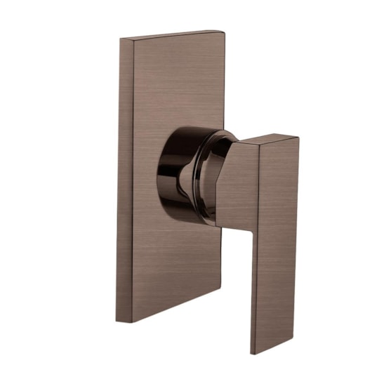 Acabamento De Monocomando De Chuveiro E Banheira Para Base Docol Rb1466 Bronze Hera Escovado Rubinettos 4,5cm - Imagem principal - 7eeb53b9-3410-4874-b7ec-ca37fd2c1725