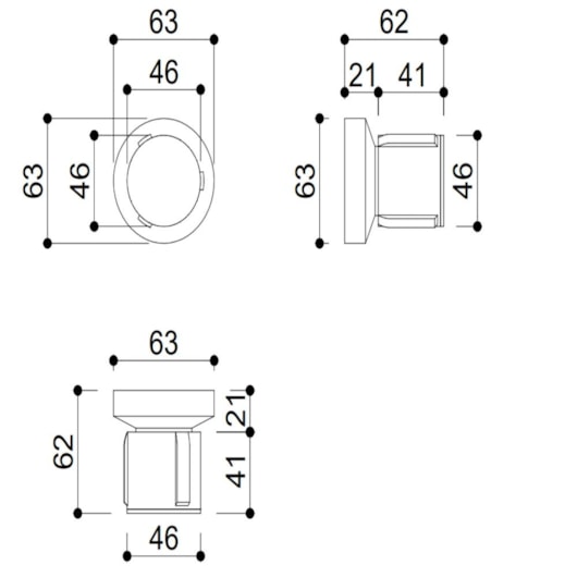 Acabamento De Registro De Pressão E Gaveta Para Base Deca E Meber Kr191 Onix Matte Kromma - Imagem principal - a898310d-76ea-407b-894a-3e2ee73147f6