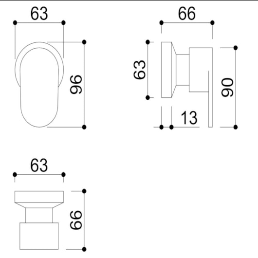 Acabamento De Registro De Pressão E Gaveta Para Base Docol Rose Gold Escovado Kromma - Imagem principal - 4f6720dd-d351-4b50-bc14-f62dceba90e5