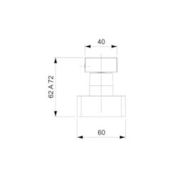 Acabamento De Registro Para Base Deca 1/2 3/4 1 Virtus Matte Black  Roca