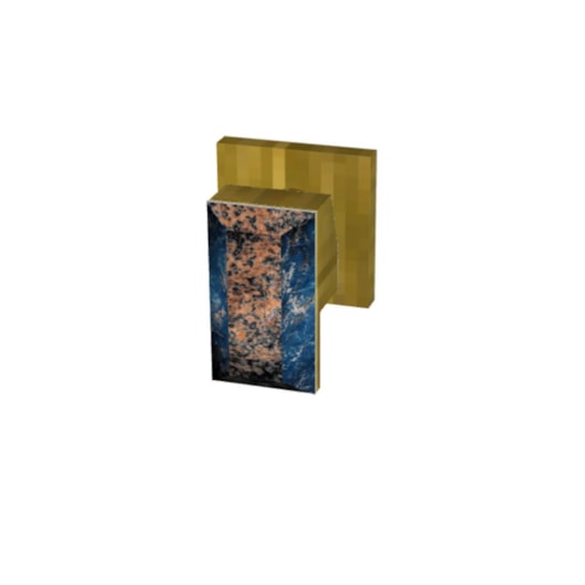 Acabamento De Registro  Rb153 Para Base Deca E Meber Bronze Escovado Com Sodalita Rubinettos - Imagem principal - 83fa4081-71fa-457a-81f0-59a9c9434c90