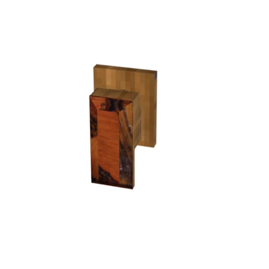 Acabamento De Registro  Rb153 Para Base Deca E Meber Cobre Escovado Com jaspe Marrom Rubinettos - Imagem principal - 5a63496b-f25a-4c8c-bbf7-e014f0f1c1b3
