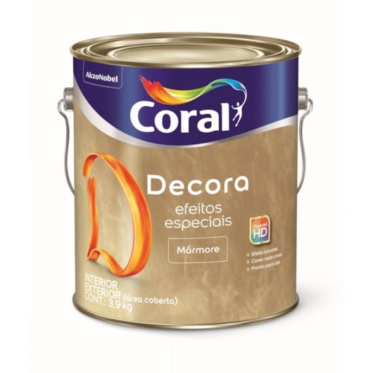 Acabamento Decorativo Decora Efeito Mármore Branco 3.0l Coral - Imagem principal - d059d393-ce81-42cb-9638-dbdfb74d6aaf