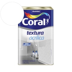 Acabamento Decorativo Textura Acrílica Fosco Branco Coral 25kg