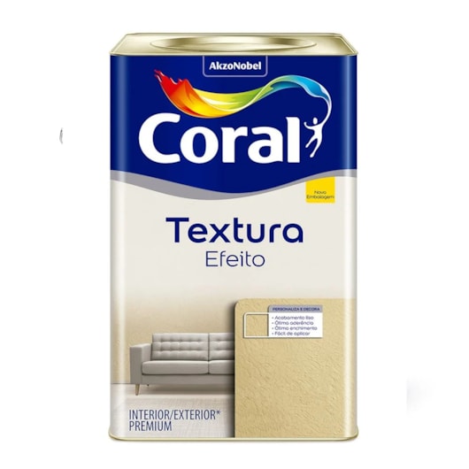 Acabamento Decorativo Textura Base Efeito Fosco Coral 22kg - Imagem principal - e45578d3-8b18-4674-a75d-c25aa19f40cd