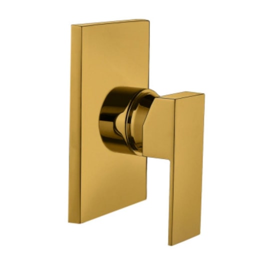 Acabamento Misturador  De Chuveiro Para Base Docol Rb71366 Dourado Rubinettos 4cm - Imagem principal - e4aa3f70-5ae6-44d7-b1f4-42433a3d55ef