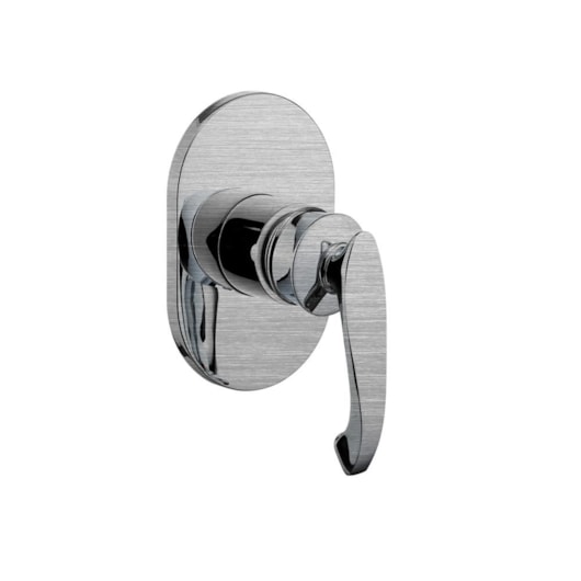 Acabamento Misturador Monocomando De Chuveiro Classic Para Base Deca 40 Rb8090 Aço Escovado Rubinettos - Imagem principal - acc7602c-90b3-4610-bd9f-99faf885ffcc