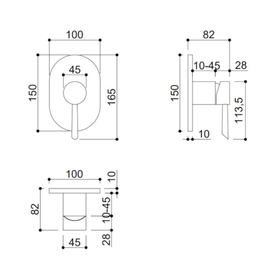 Acabamento Misturador Monocomando Para Chuveiro Base Deca Kr7708 Dourado Kromma - Imagem principal - c18f9c0a-1711-4f5e-9e3e-e4ef65929c38