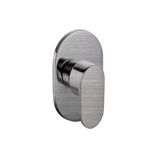 Acabamento Misturador Monocomando Para Chuveiro Base Deca Kr805 Aço Escovado Kromma - Imagem principal - 722ea8f6-1bf4-46a1-b441-9ef84df3698f