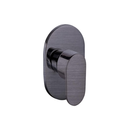 Acabamento Misturador Monocomando Para Chuveiro Base Deca Kr805 Titânio Escovado Kromma - Imagem principal - 06c9248b-0283-4437-af22-e753b0da4112