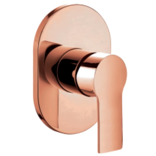 Acabamento Misturador Monocomando Para Chuveiro Base Docol Kr86467 Rose Gold Kromma - Imagem principal - 129b48f6-7e94-4563-9174-f802adee767d