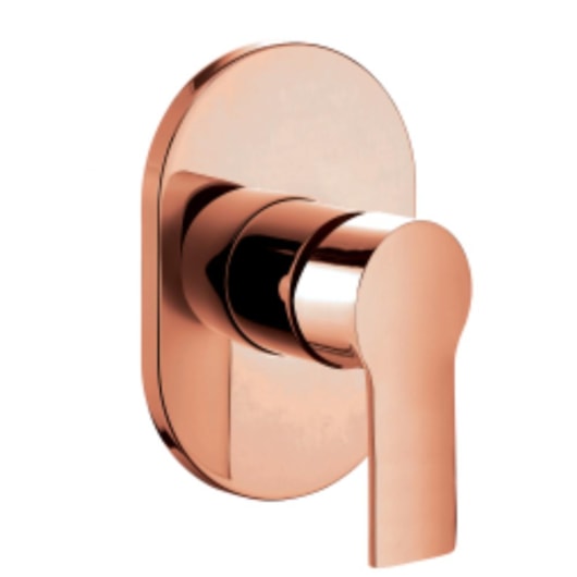 Acabamento Misturador Monocomando Para Chuveiro Ducha Higiênica Base Docol Kr86367 Rose Gold Kromma - Imagem principal - 0cc62985-531a-4a1c-8f52-81debc7ac5e2