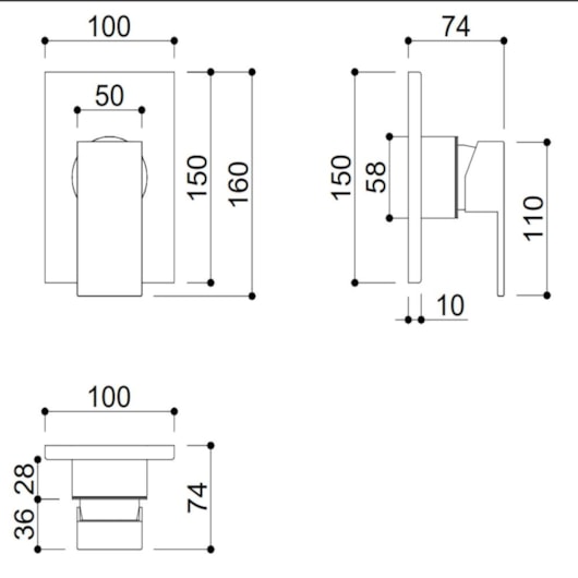 Acabamento Misturador Para Chuveiro Deca Kr705  Verde Araucária Matte Kromma - Imagem principal - 7b0cb2c6-bc96-4019-81a0-19a4c75d6f5b