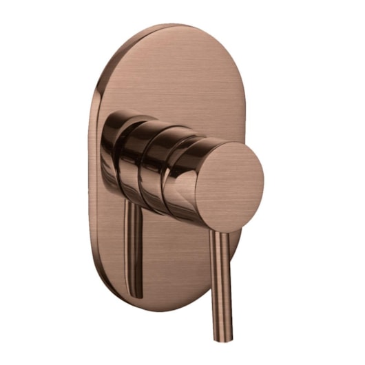 Acabamento Misturador Para Chuveiro Deca Kr708 Rosê Gold Escovado Kromma - Imagem principal - 27a0dc55-e074-459b-9ee9-3bbecfc45745
