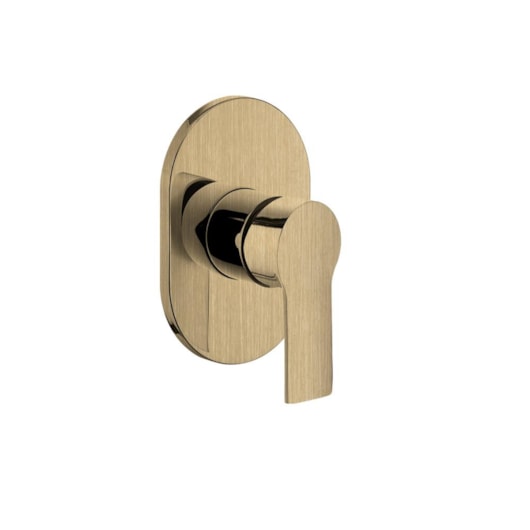 Acabamento Misturador Para Chuveiro Ducha Higiênica Soul KR6367 Base Docol 40mm Dourado Escovado Kromma - Imagem principal - c3ca8e3c-8734-4929-93b8-244cac33db39