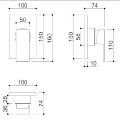 Acabamento Misturador Para Ducha Higiênica Deca Kr704 Rosê Gold Escovado Kromma