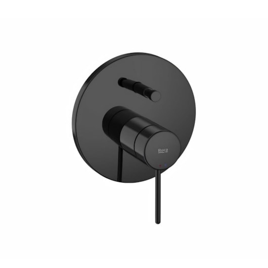 Acabamento Monocomando Para Banheira E Chuveiro Com Desviador Pin Nu Titanium Black Roca - Imagem principal - d031a989-e251-4fb8-a558-51c1d85fde70