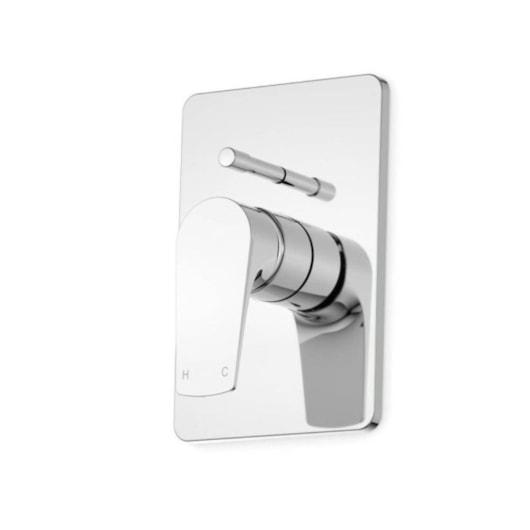 Acabamento Monocomando Para Banheira E Ducha Base Docol Cromado Celite - Imagem principal - 139bfbb0-e229-426d-bbbe-655bd29c9143