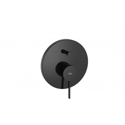 Acabamento Monocomando Para Banheira E Ducha Com Desviador Ona Titanium Black Roca - Imagem principal - b4483543-cfb9-409e-946f-da5d2fd94db2