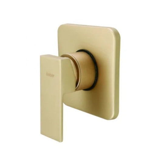 Acabamento Monocomando Para Chuveiro 2997 52 3/4 Dourado Matte Meber - Imagem principal - 7c14a332-de2e-45ba-91b6-4ca7efdc303f