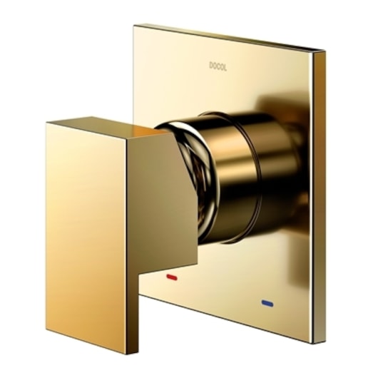 Acabamento Monocomando Para Chuveiro Alta Vazão 3/4 Edge Ouro Polido Docol - Imagem principal - 40759d07-78b7-46f9-93cb-c44a9de1f5c8