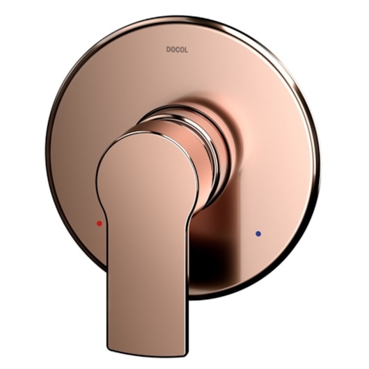 Acabamento Monocomando Para Chuveiro E Ducha Higiênica Argon Cobre Polido Docol - Imagem principal - 77ffe8c4-908b-49d6-84cb-0a79d6a3bcc2