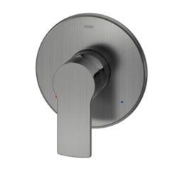 Acabamento Monocomando Para Chuveiro E Ducha Higiênica Argon Grafite Escovado Docol