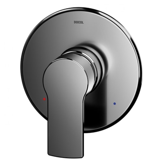 Acabamento Monocomando Para Chuveiro E Ducha Higiênica Argon Grafite Polido Docol - Imagem principal - 96af2430-d331-49e7-888f-a54fd9bfcb54