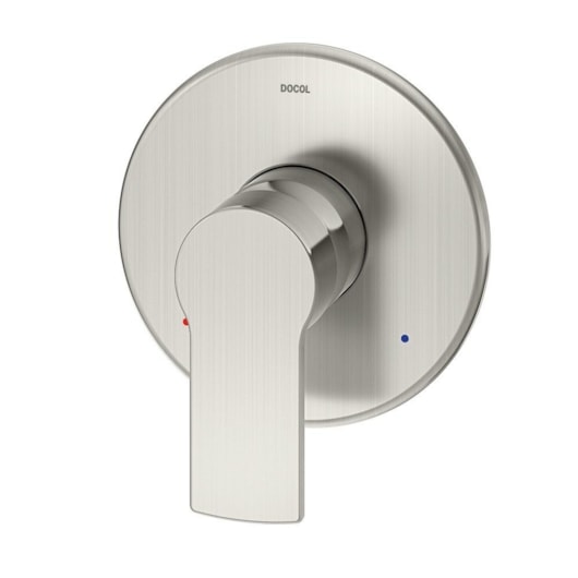 Acabamento Monocomando Para Chuveiro E Ducha Higiênica Argon Níquel Escovado Docol - Imagem principal - 53c00e55-69ed-42ae-a567-6bdb59b85364
