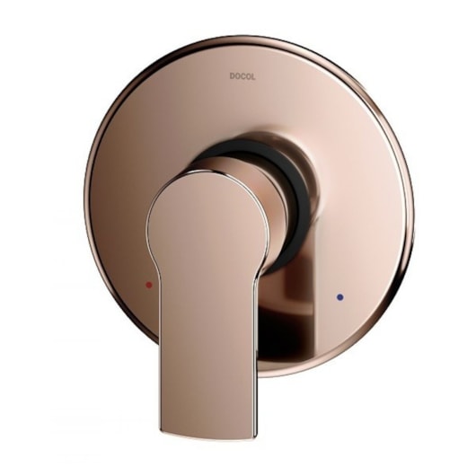 Acabamento Monocomando Para Chuveiro E Ducha Higiênica Base Deca Argon Cobre Polido Docol - Imagem principal - 6c92eea4-a20d-451e-bdcf-14587018eef9