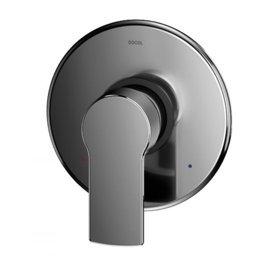 Acabamento Monocomando Para Chuveiro E Ducha Higiênica Base Deca Argon Grafite Polido Docol - Imagem principal - a4e58598-6266-4398-bf2c-74cfafaa5d09