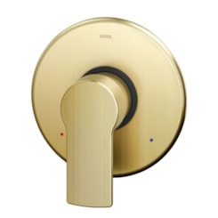 Acabamento Monocomando Para Chuveiro E Ducha Higiênica Base Deca Argon Ouro Escovado Docol