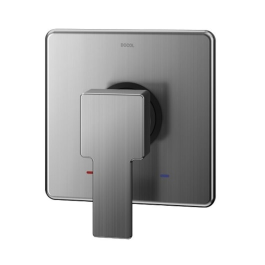 Acabamento Monocomando Para Chuveiro E Ducha Higiênica Base Deca Edge Grafite Escovado Docol - Imagem principal - e890a459-5d80-4cb8-8087-2e4b7f4424e5
