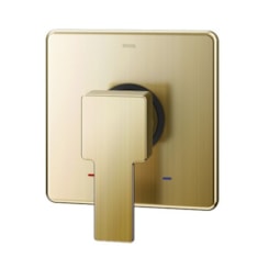 Acabamento Monocomando Para Chuveiro E Ducha Higiênica Base Deca Edge Ouro Escovado Docol