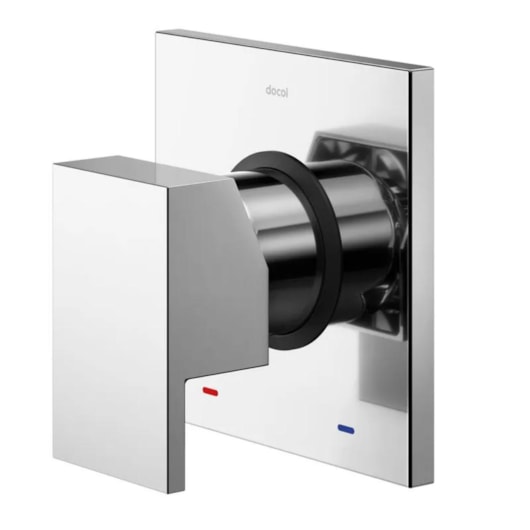 Acabamento Monocomando Para Chuveiro E Ducha Higiênica Base Deca New Edge Cromado Docol - Imagem principal - a276e720-f565-441e-81db-ef4b8465ee53