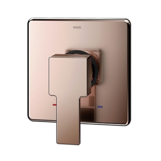 Acabamento Monocomando Para Chuveiro E Ducha Higiênica Edge Cobre Polido Docol - Imagem principal - 03522820-2652-446f-9bf1-cb8044c91089