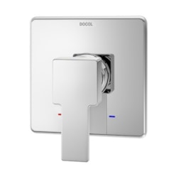 Acabamento Monocomando Para Chuveiro E Ducha Higiênica Edge Cromada Docol