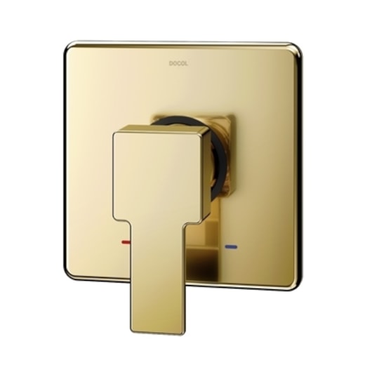 Acabamento Monocomando Para Chuveiro E Ducha Higiênica Edge Ouro Polido Docol - Imagem principal - 1aa786ab-dd67-4bad-bb6b-bd1d432238ce