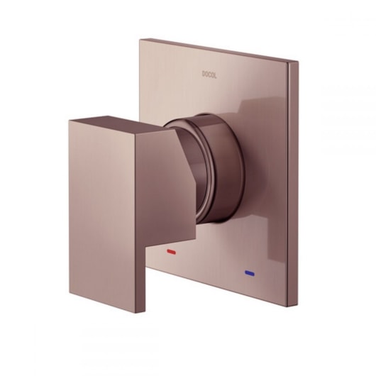 Acabamento Monocomando Para Chuveiro E Ducha Higiênica New Edge Cobre Escovado Docol - Imagem principal - 38720aa0-8f27-47ff-9a15-ca48ce7db13a