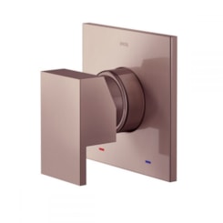 Acabamento Monocomando Para Chuveiro E Ducha Higiênica New Edge Cobre Escovado Docol