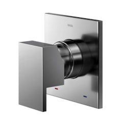 Acabamento Monocomando Para Chuveiro E Ducha Higiênica New Edge/mínima Grafite Escovado Docol