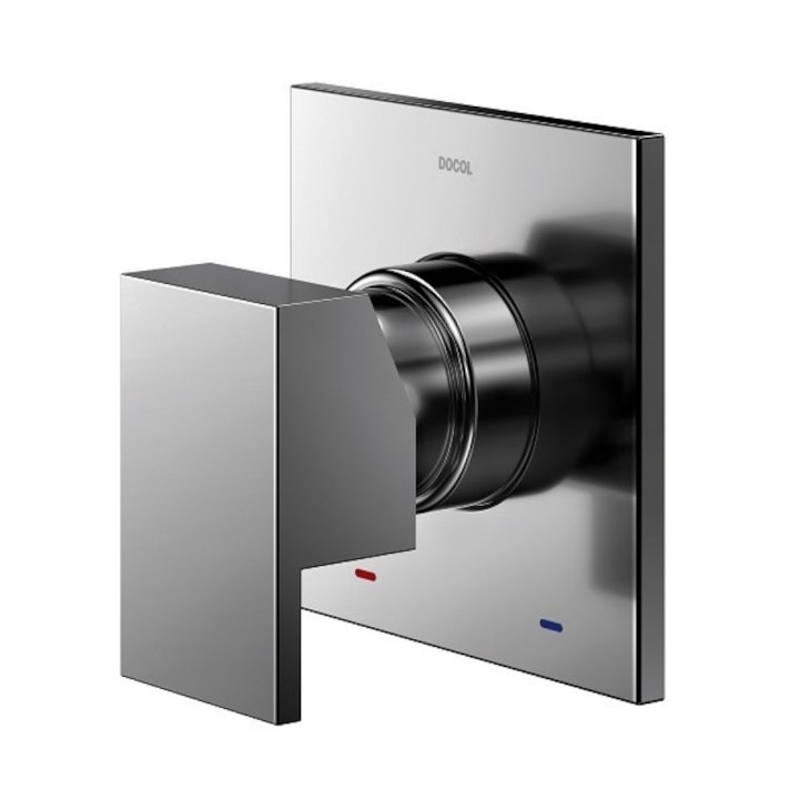 Acabamento Monocomando Para Chuveiro E Ducha Higiênica New Edge/mínima Grafite Escovado Docol
