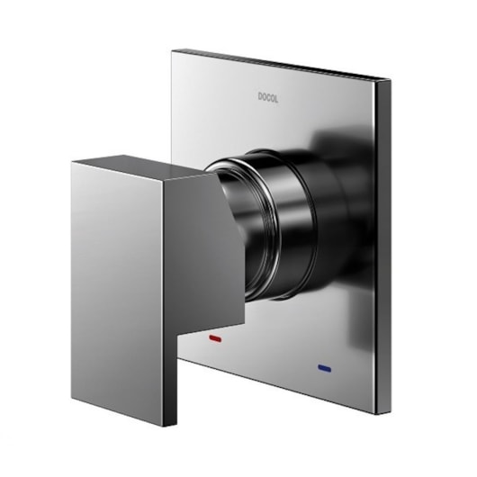 Acabamento Monocomando Para Chuveiro E Ducha Higiênica New Edge/mínima Grafite Polido Docol - Imagem principal - 3f6a627b-a59b-46ed-b123-7d1158eee367