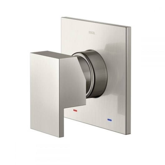 Acabamento Monocomando Para Chuveiro E Ducha Higiênica New Edge Níquel  Escovado Docol - Imagem principal - 73360534-184b-4406-af28-930e5b963198