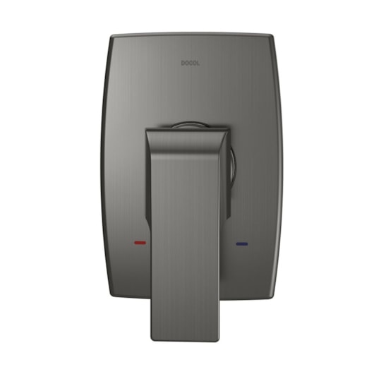Acabamento Monocomando Para Chuveiro E Ducha Higiênica Vougan Grafite Escovado Docol - Imagem principal - 591600f7-f01c-412a-9425-1fe5de216545