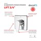 Acabamento Monocomando Para Chuveiro Lift 3/4 Baixa Pressão Cromado Docol - 0324852f-2448-44f2-bce2-4a7e86c29aa1