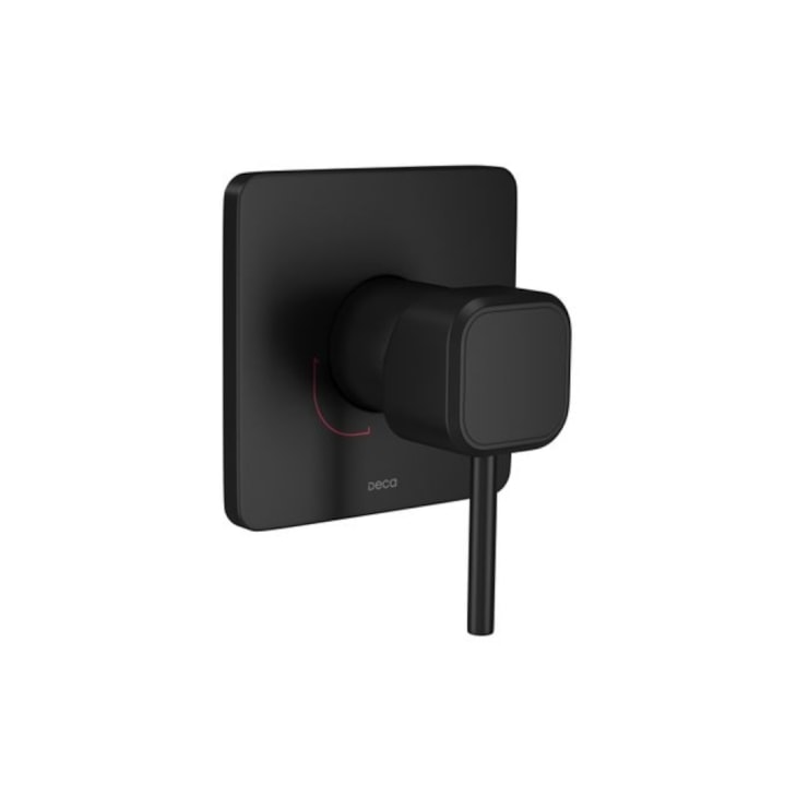 Acabamento Monocomando Para Chuveiro Quadrado You Black Matte Deca