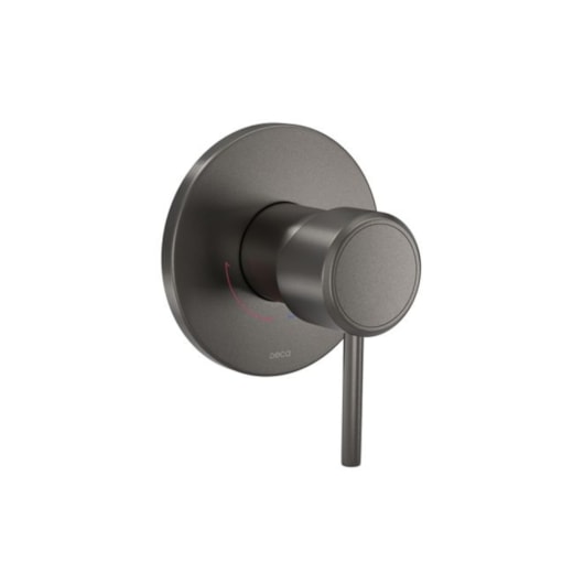 Acabamento Monocomando Para Chuveiro Redondo Deca You Dark Antracite Deca - Imagem principal - 6a20f5ed-0646-4f14-90a7-f0813d870ed2
