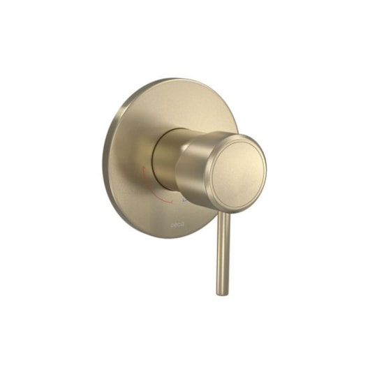 Acabamento Monocomando Para Chuveiro Redondo You Summer Gold Matte Deca - Imagem principal - 993abed4-a35f-499c-bf6e-807ad9782be1
