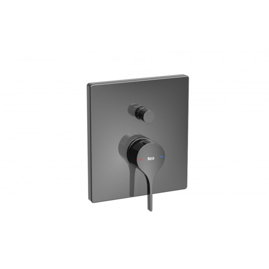 Acabamento Monocomando Para Ducha Roca Box Insígnia Titanium Black Roca - Imagem principal - bde22031-4d27-41c2-9478-5005a5fd0a0d